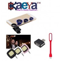 OkaeYa Universal Clip 3 In 1 Mobile Cell Phone Camera Lens Kit